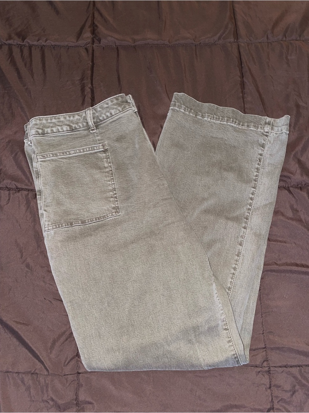 NWT Micheal Kors Fly Button Olive Carpenter Jeans Size 14